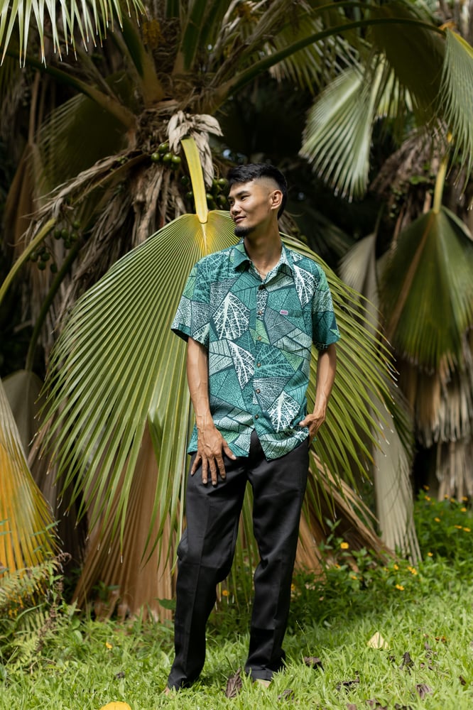 Image of Laau Green Aloha Shirt 