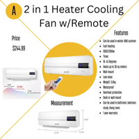 Image 1 of All in One Heater/Cooling Fan with Remote