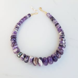 Amethyst & Tahitian Pearl Necklace
