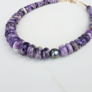 Amethyst & Tahitian Pearl Necklace