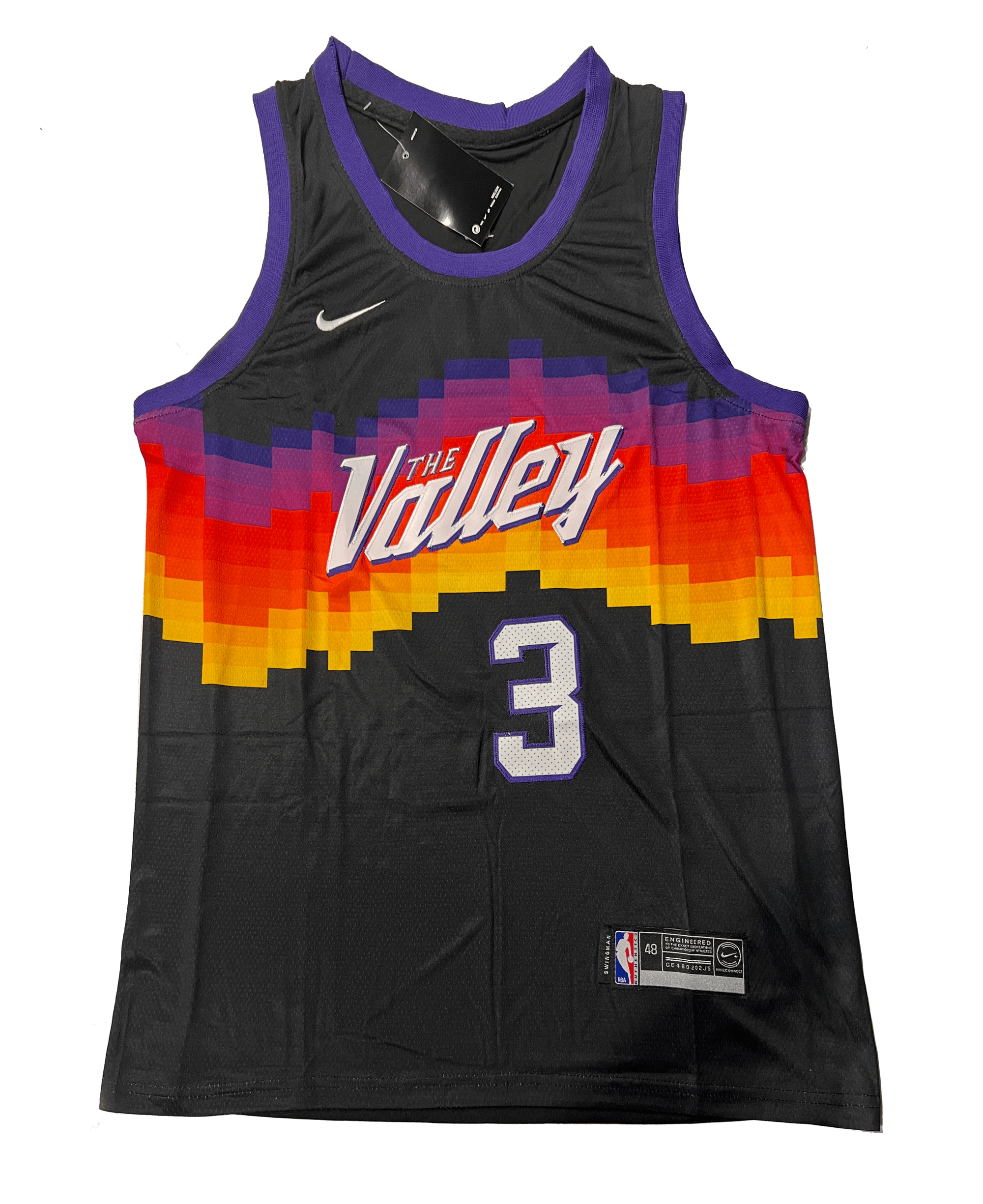 NBA Phoenix Suns The Valley Chris Paul Editable Basketball Jersey