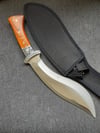 Columbia Kukri Heavy Duty Outdoor Machete Knife A3205 With Black Nylon Sheath