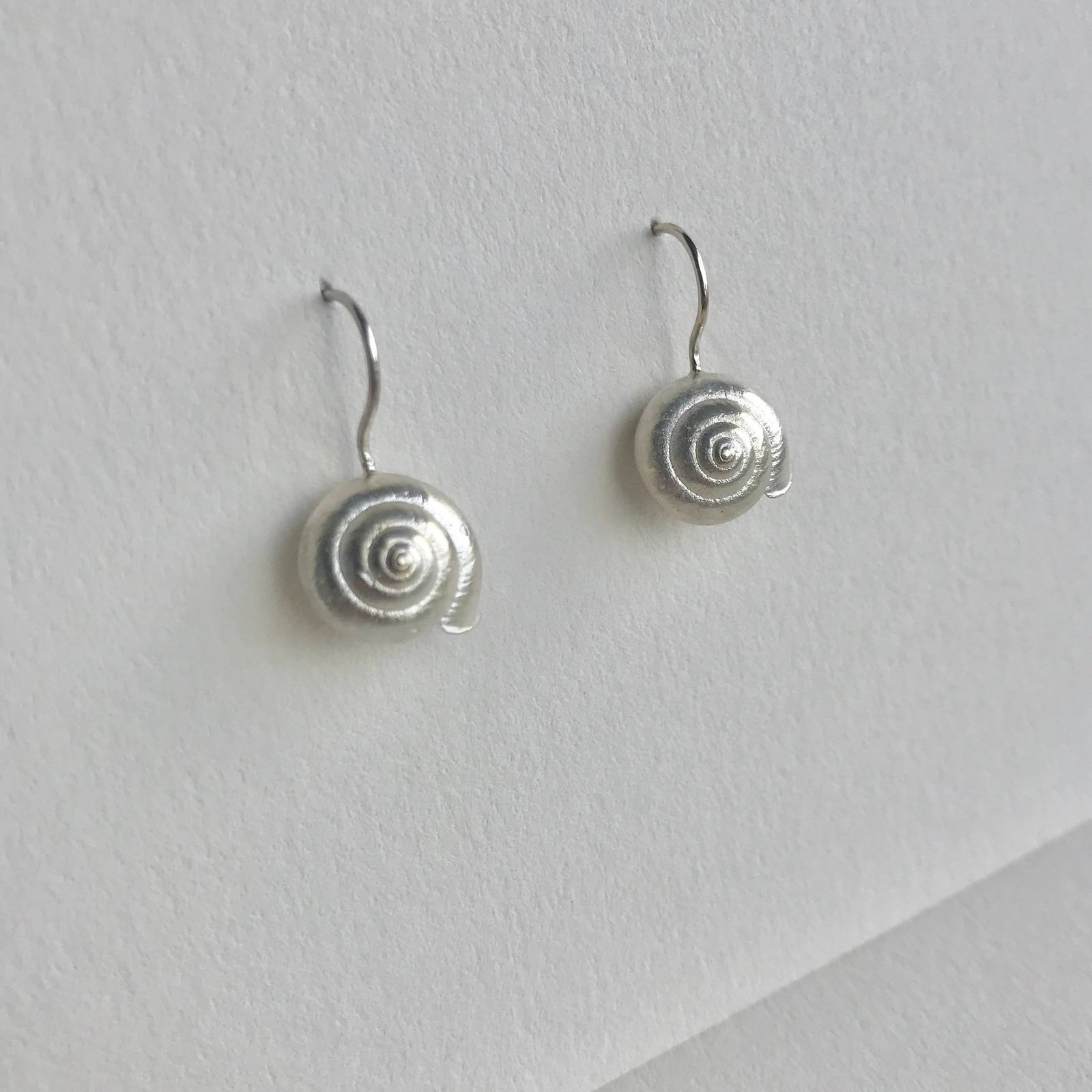 spiral shell earrings