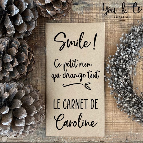Image of Carnet "Smile !" personnalisable