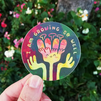 Image 2 of Growing Well Sticker