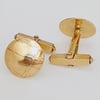 9ct Yellow Gold domed cufflinks