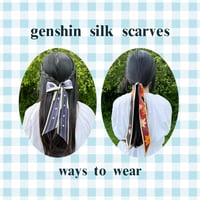 Image 5 of GENSHIN SILK SCARF - HUTAO