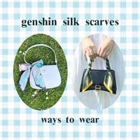 Image 4 of GENSHIN SILK SCARF - HUTAO