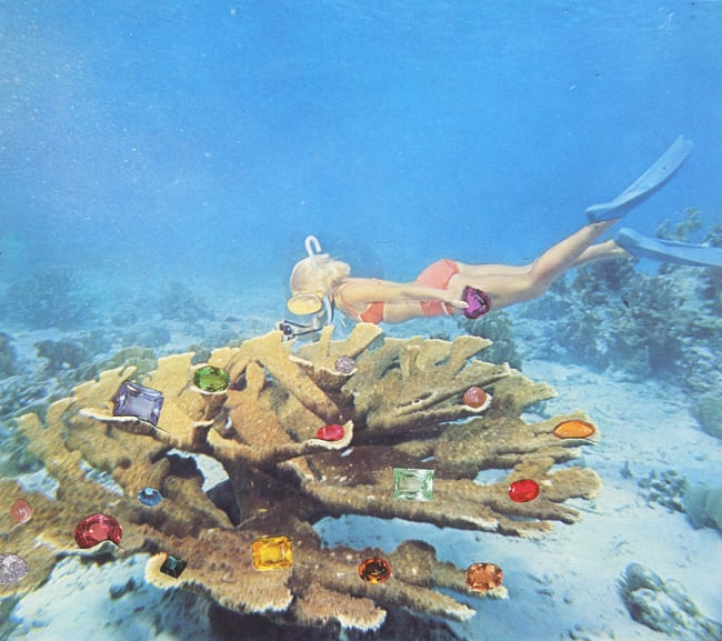 Scuba Sunday (glitter print)