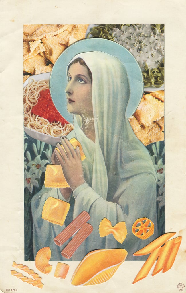 Pasta Prayers (glitter print)