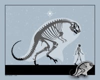 Image 1 of GHOST BUDDIES - T-REX - PIN/PRINT COMBO