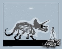 GHOST BUDDIES - TRICERATOPS - PIN/PRINT COMBO