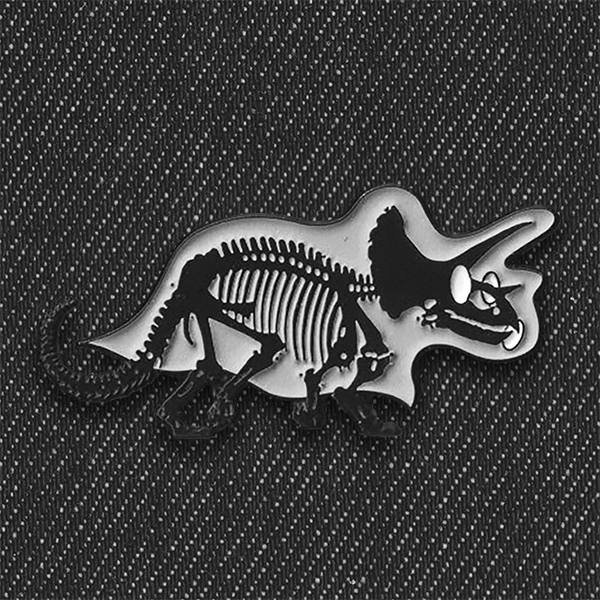 GHOST BUDDIES - TRICERATOPS PIN