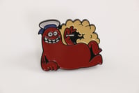 Image 1 of Saucy Sailor Red Enamel Badge 