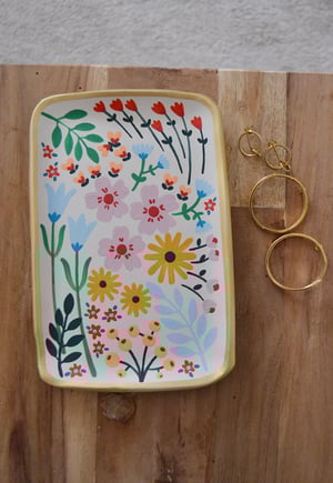 Image of BANDEJA DE CERÁMICA PINTADA A MANO - 43