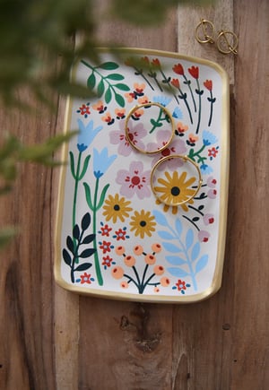 Image of BANDEJA DE CERÁMICA PINTADA A MANO - 43