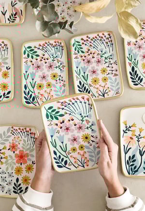 Image of BANDEJA DE CERÁMICA PINTADA A MANO - 43