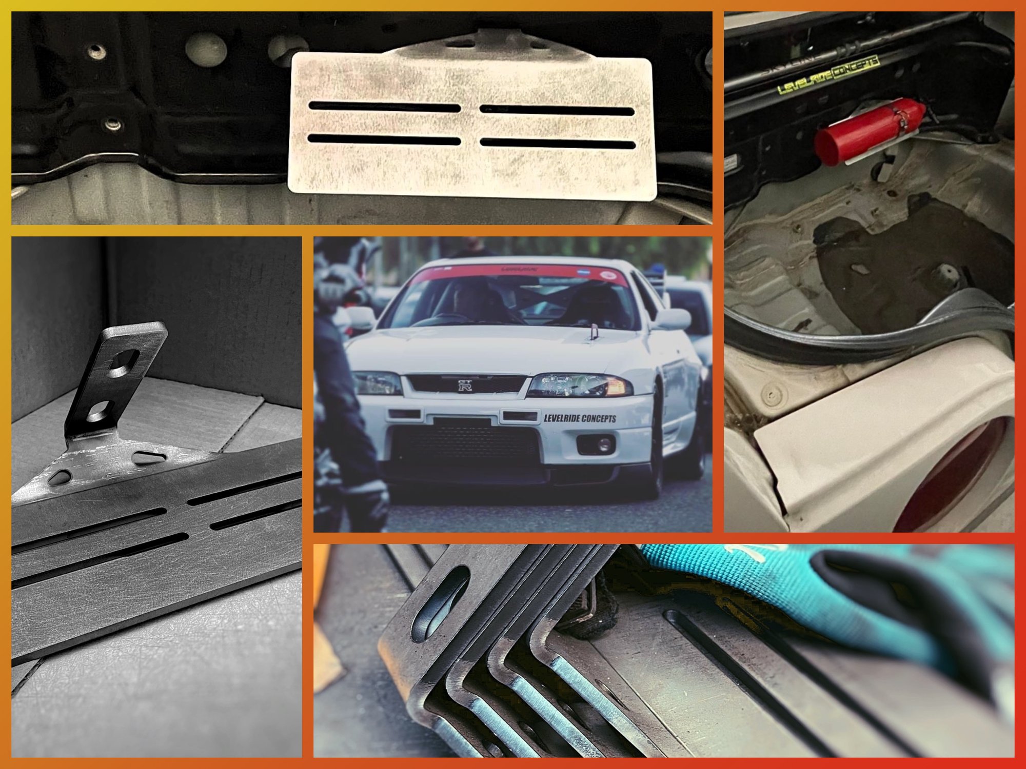 Nissan Skyline R32/R33/R34 Fire Extinguisher Trunk mount | Levelride ...
