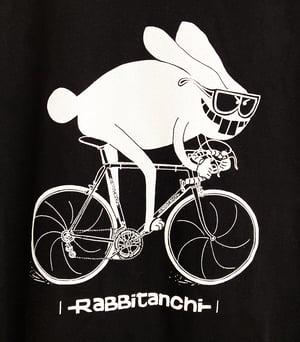 - RABBITANCHI - black with white print