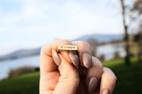 Image 1 of PERSONALISED Gold Plated Sterling Silver Rectangle Signet Ring