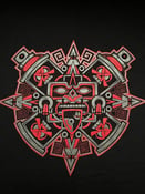 Image of Silver & Red Spray Totem Tee