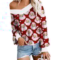 SANTA PRINTED TOP