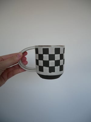 Image of Black and White Checkered Mug