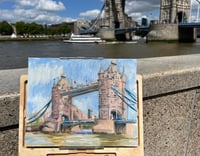 Image 2 of Tower Bridge, original oil painting