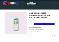 Image 4 of G & S SKATEBOARD DECK - NEIL BLENDER Rocking Dog WHITE - 1 OF 10