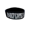 "UNDEFEATED" Wristbands (White & Teal)