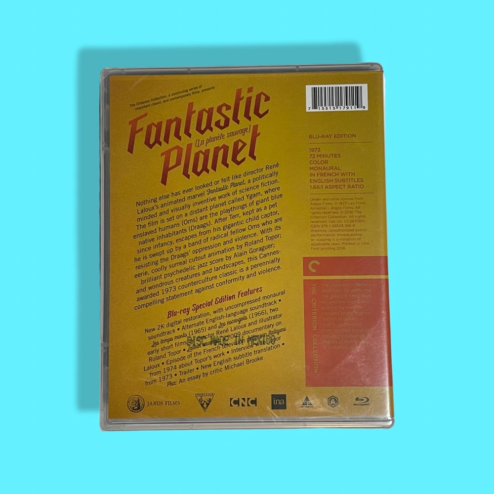 BLU: Fantastic Planet *New* Psychedelic French Animation Blu-Ray