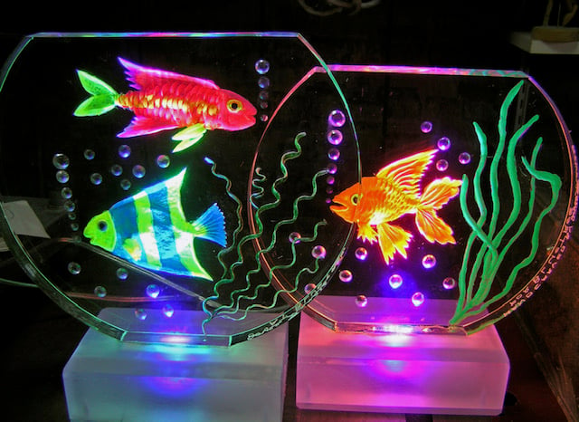 Image of Painted Light Up Fishbowls!