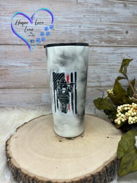 Image 4 of 24oz Fire Fighter Smoke Tumbler