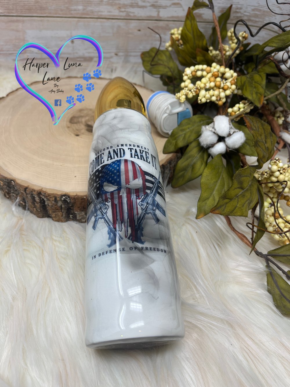 Image of 17oz Come and Take It Smoke Bullet Tumbler