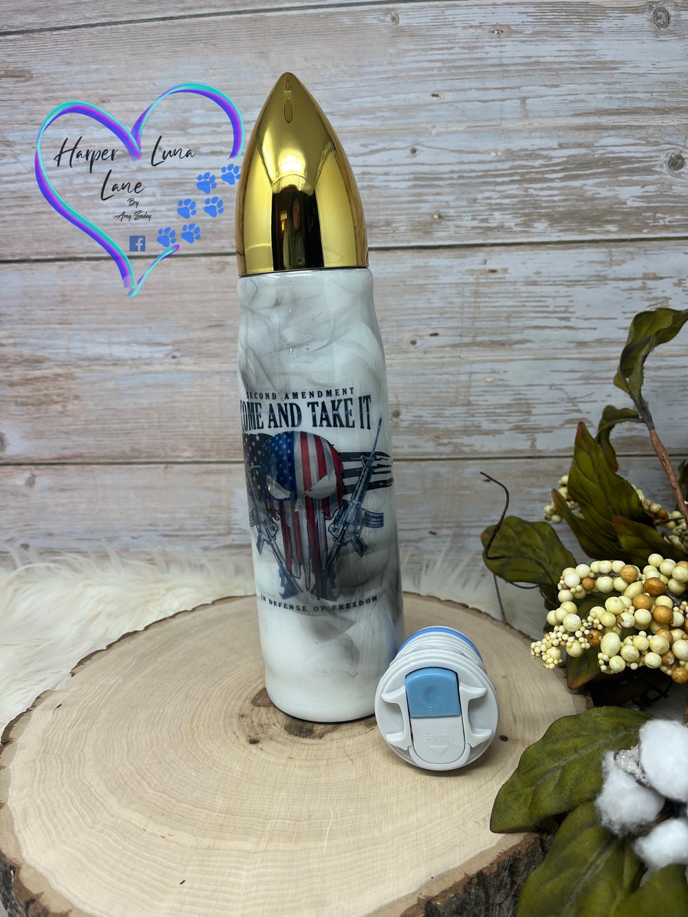 Image of 17oz Come and Take It Smoke Bullet Tumbler