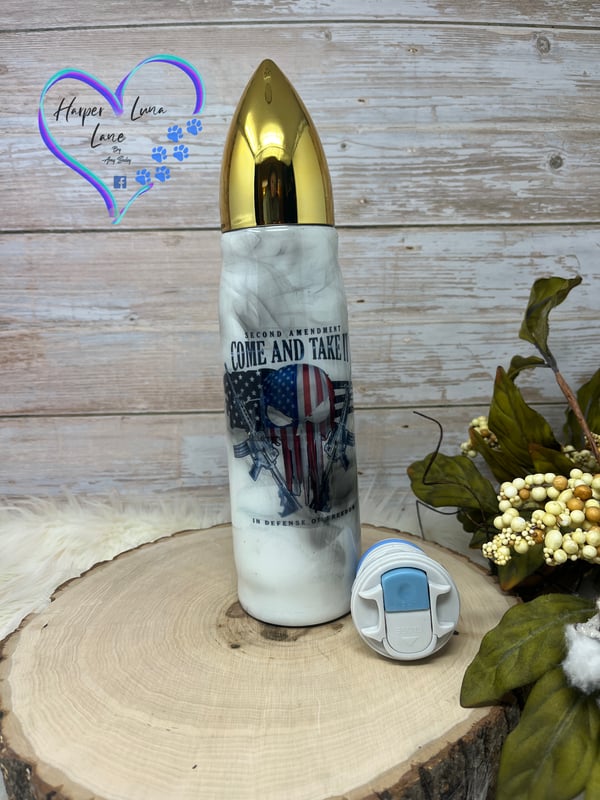Image of 17oz Come and Take It Smoke Bullet Tumbler
