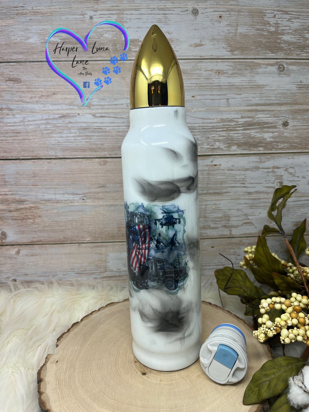 Image of 32oz Army Smoke Bullet Tumbler