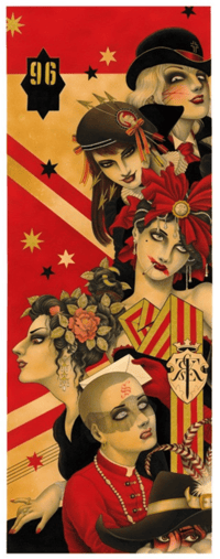 Chris Conn Askew "6 Girls" (Framed)