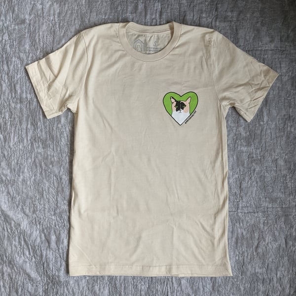 Image of Poets Square Cats MK Heart Unisex Tee
