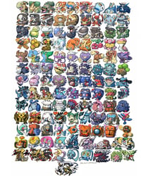 Image 2 of Gen 1+2+3+4 Pokemon Poster Bundle