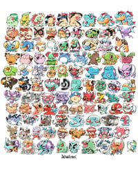 Image 4 of Gen 1+2+3+4 Pokemon Poster Bundle