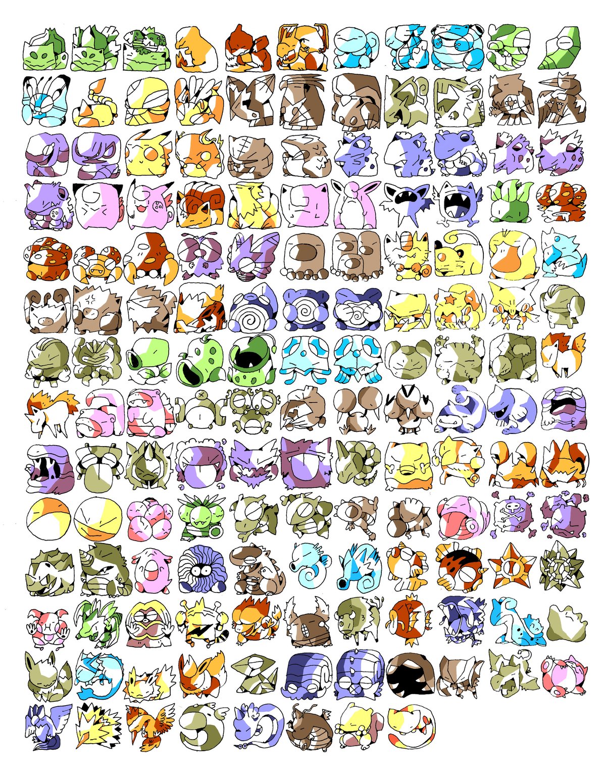 Image of Gen 1+2+3+4 Pokemon Poster Bundle