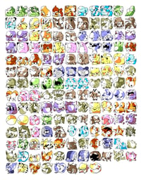 Image 5 of Gen 1+2+3+4 Pokemon Poster Bundle