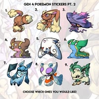 Gen 4 Pokemon Stickers Pt. 2