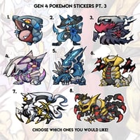 Gen 4 Pokemon Sticker Pt. 3