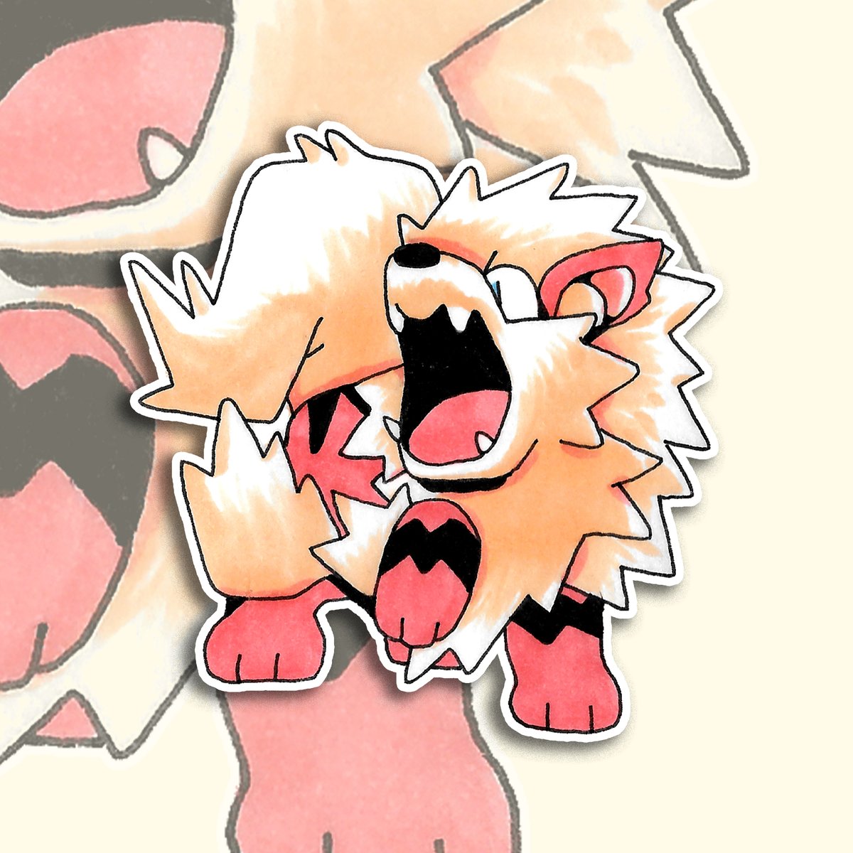 Image of Arcanine Sticker