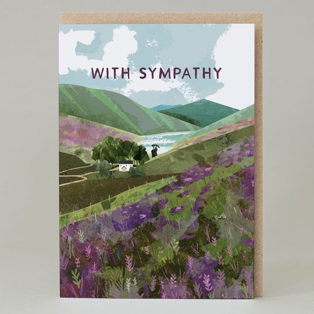 Image of With Sympathy - heather (Card)