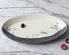 Oval dish with hares