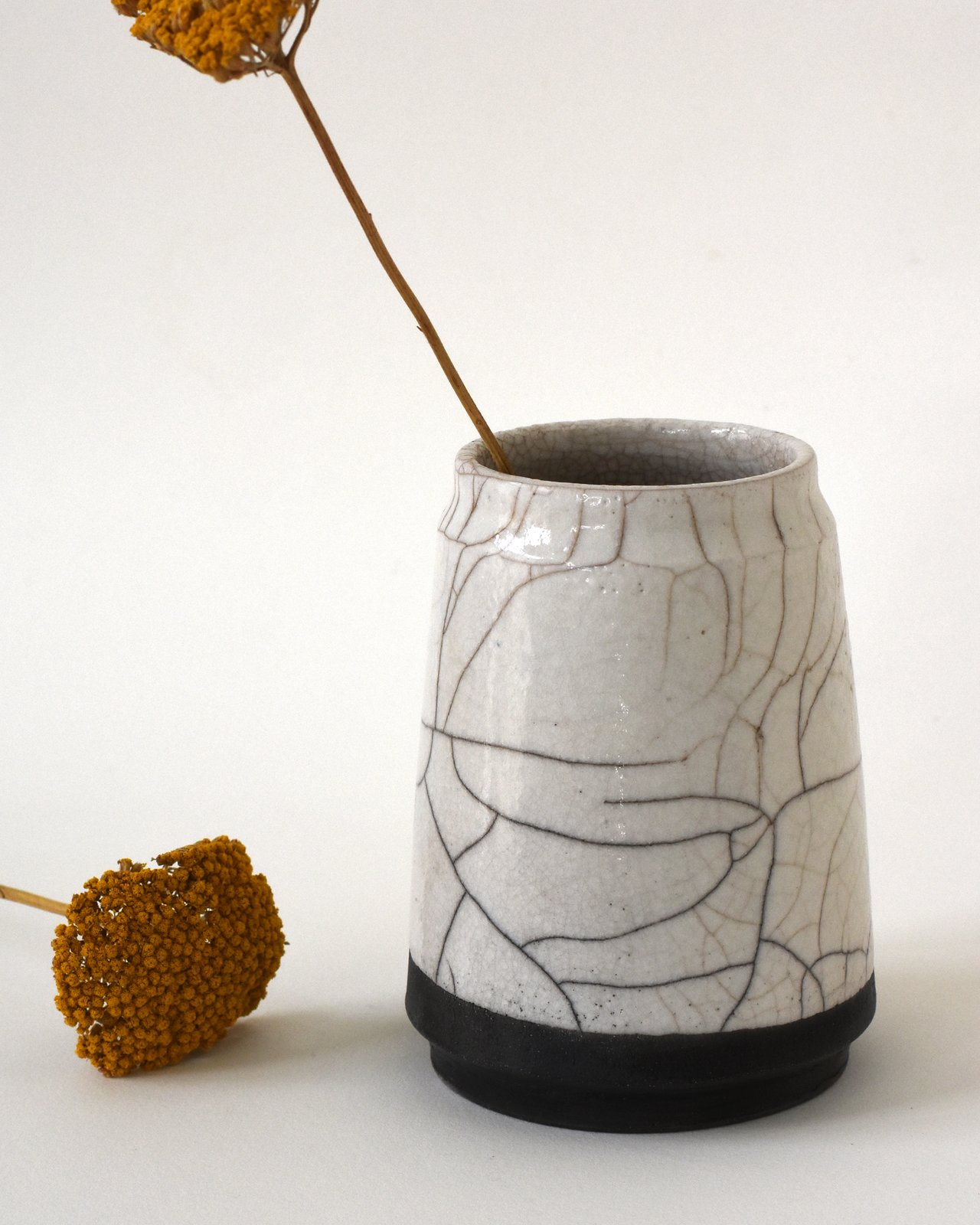 raku bottle vase | Zan+Me