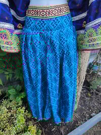 Image 1 of Milan hareem trousers with matching head scarf - Blue upto 14 uk